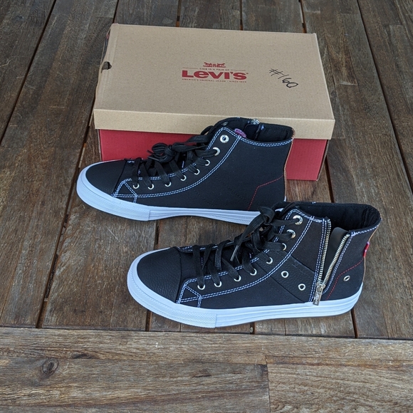 Levi's Jean Style Mid-Height Sneakers 9.5 - Picture 3 of 6